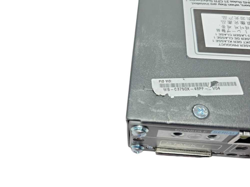 Cisco WS-C3750X-48PF-L 48-Port PoE Gigabit Switch 1x PSU Q_