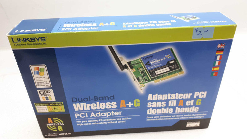 Cisco-Linksys WMP55AG Dual-Band Wireless A+G PCI Adapter &