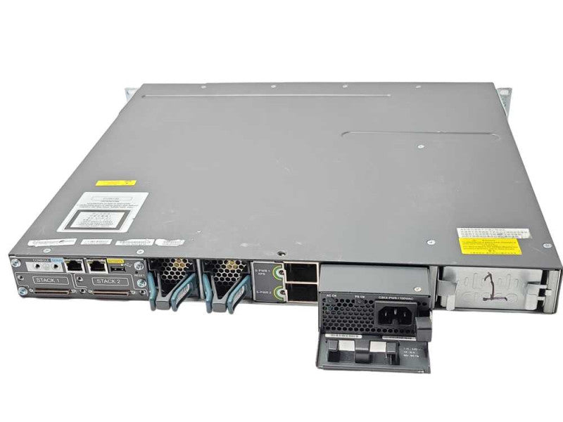 Cisco WS-C3750X-48PF-L 48-Port PoE Gigabit Switch 1x PSU, 1x C3KX-NM-1G _