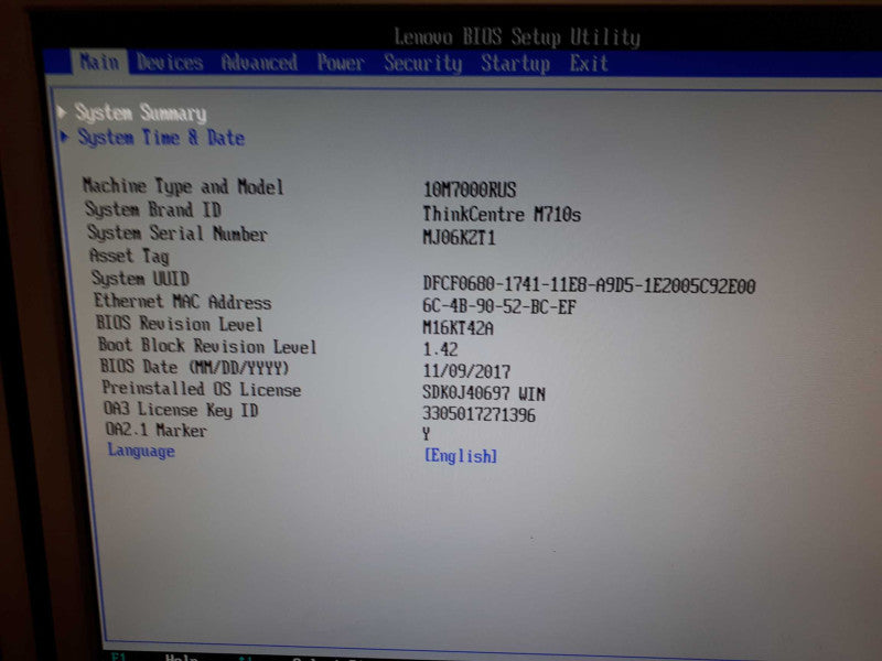 Lenovo i7-7700 @3.6GHZ 32GB RAM 500GB M.2 Desktop