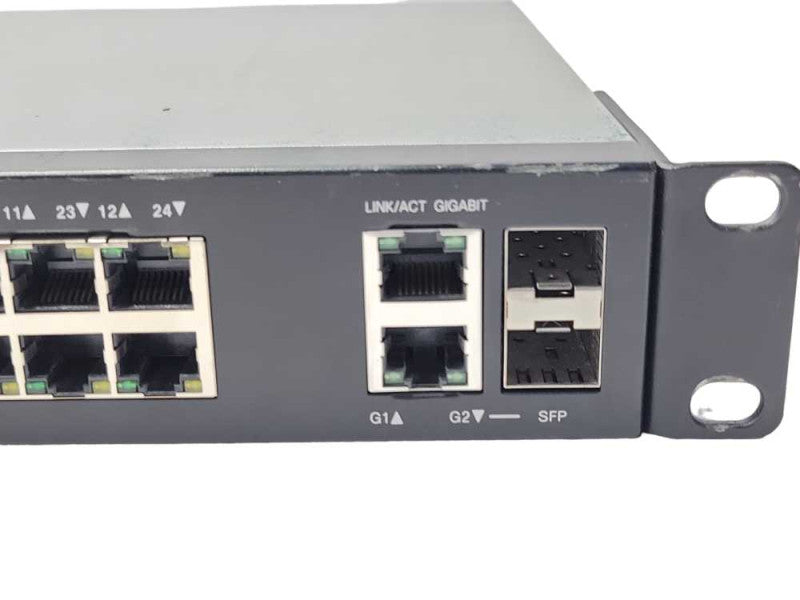 Cisco SF200-24FP 24x 10/100M PoE RJ45 2x SFP Smart Switch w RackMount Ears _