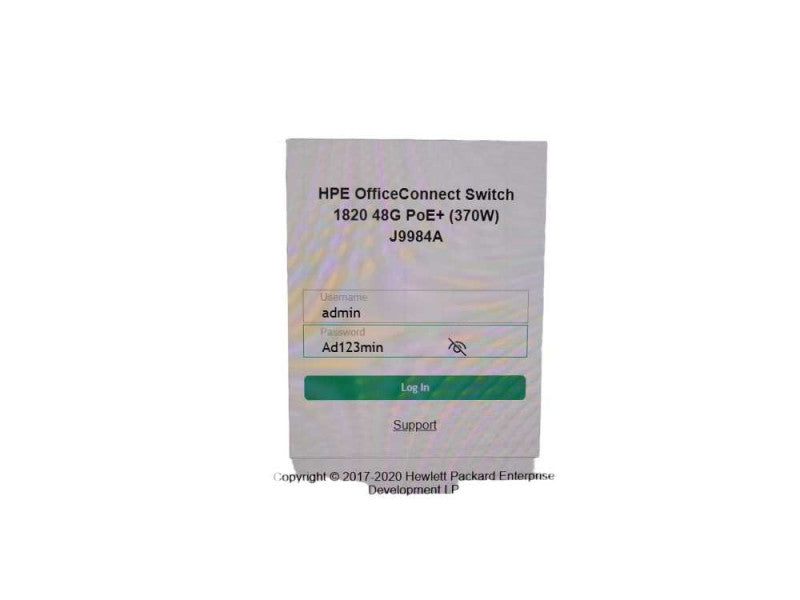 HPE 1820 Switch Series J9984A 48-port (24-Port PoE) Gigabit Ethernet switch _