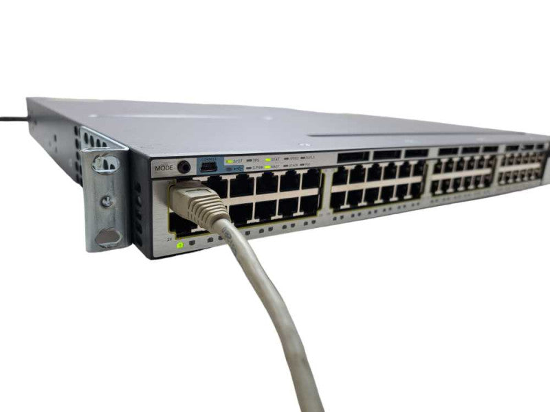 Cisco WS-C3750X-48PF-L 48-Port PoE Gigabit Switch 1x PSU )