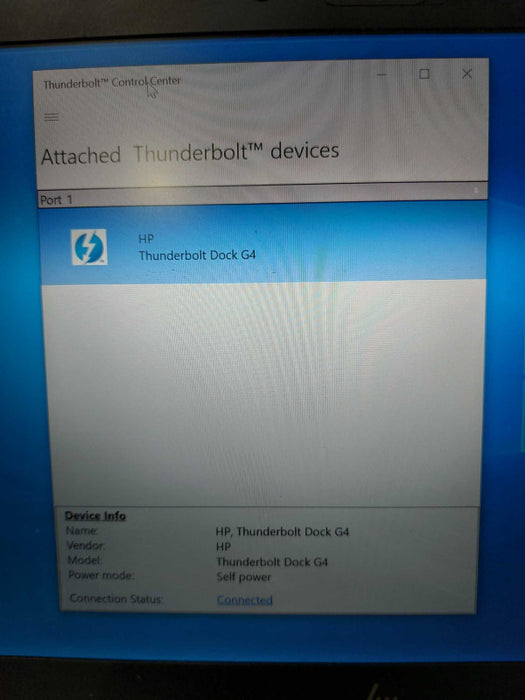 HP Thunderbolt dock G4 HSN-IX03  Q#