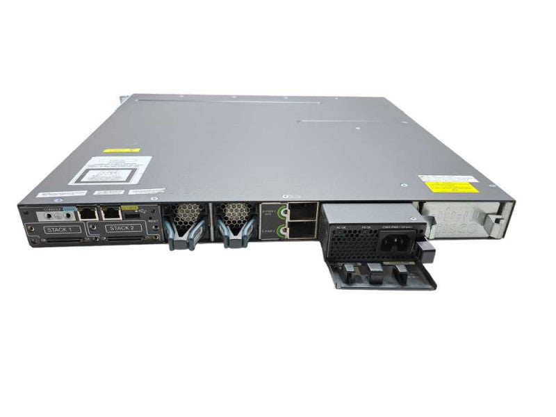 Cisco WS-C3750X-48PF-L 48-Port PoE Gigabit Switch 1x PSU, 1x C3KX-NM-1G Q)