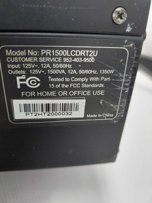 Cyber Power UPS Model: PR1500LCDRT2U