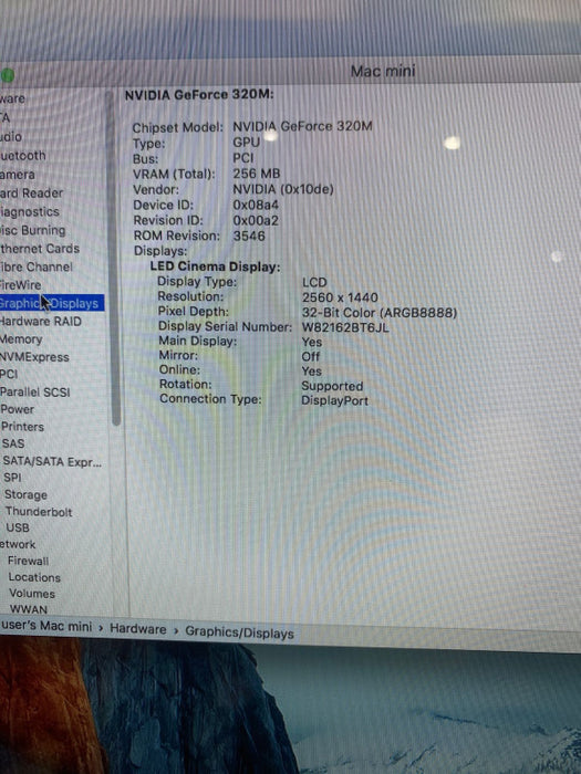Apple Mac mini Server 2010 Intel Core 2 Duo P8800@2.66GHz 8GB RAM 2x500GB HDD