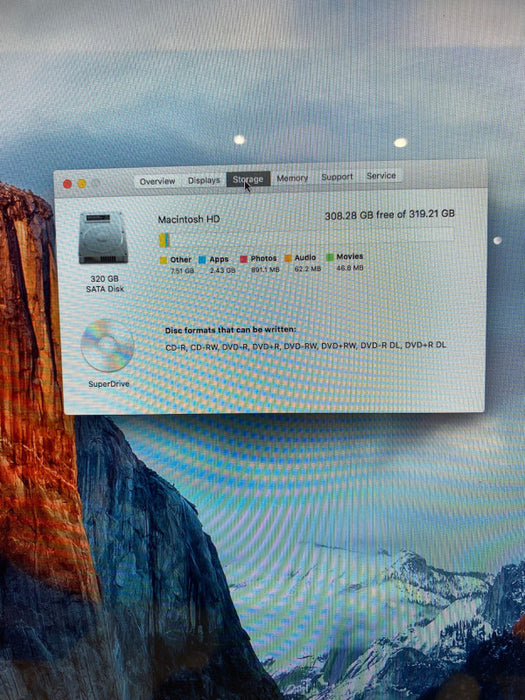 Apple Mac mini Mid 2010 Intel Core 2 Duo P8600@ 6GB RAM 320GB HDD; SuperDrive