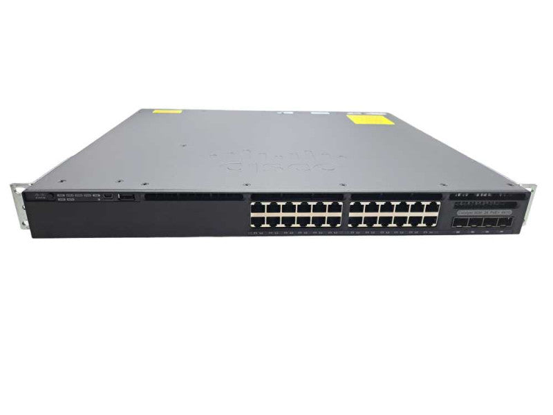 Cisco WS-C3650-24PS-S 24 Port Gigabit POE+ IP Base L3 Manage 1U Switch )
