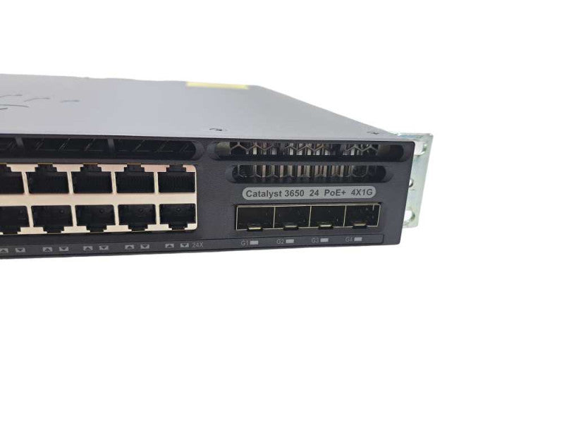 Cisco WS-C3650-24PS-S 24 Port Gigabit POE+ IP Base L3 Manage 1U Switch )