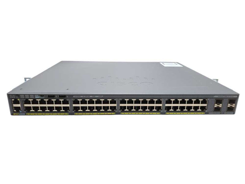 Cisco WS-C2960X-48FPS-L 48 Port Gigabit PoE+ 740W Switch +Stack )
