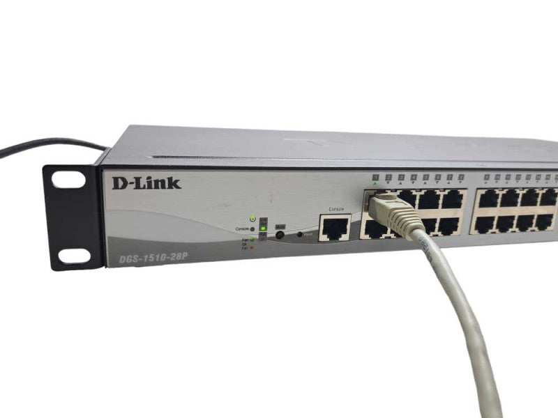 D-Link DGS-1510-28P 24-Port Gigabit PoE Managed Switch  | 2x 10G SFP+ Ports Q)