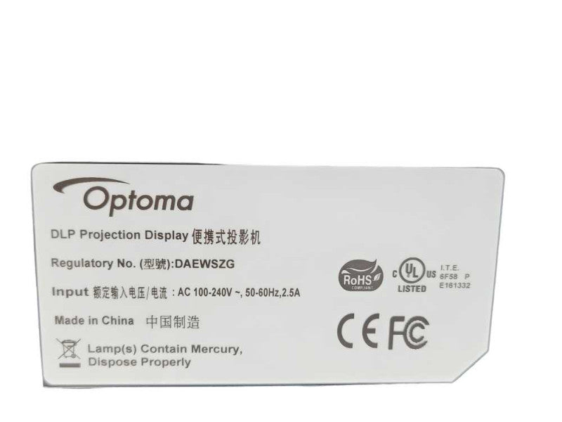 Optima DLP Projection Display DAEWSZG No remote Q_