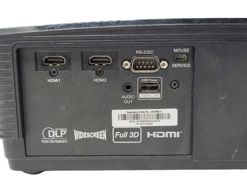 Optima DAEWSGG Full 3D HDMI DLP Multimedia Projector, READ _