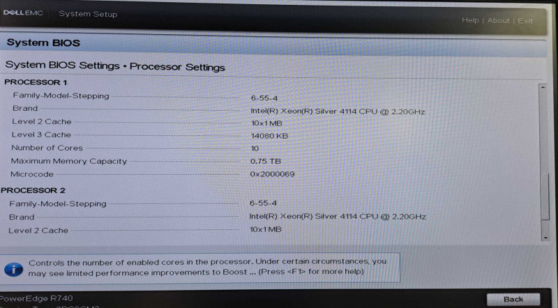 Dell PE R740 Server 2x Xeon Silver 4114 @ 2.20GHz 128GB DDR4 H740P 2x 750W PS )