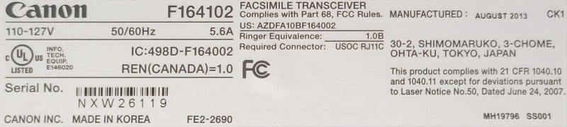 Canon imageCLASS MF4770n Laser All-In-One Desktop Network Printer, READ _
