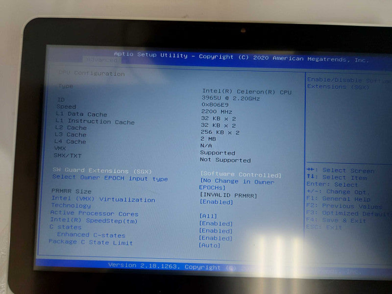 Pioneer CarisTouch CT18M AiO Celeron 3965U 2.20GHz / 8gb ram / READ #