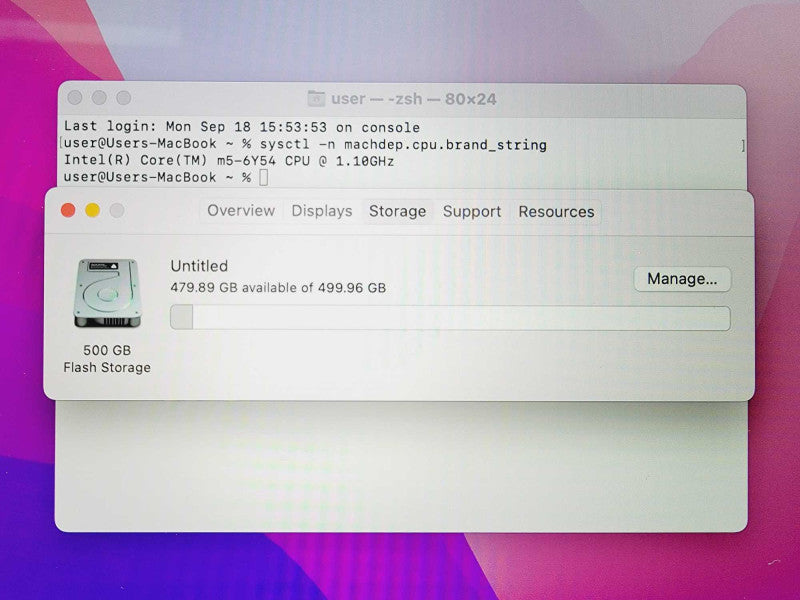 Apple Macbook Retina 2016 12\\" Core m5-6Y54 @ 1.2GHz 8GB DDR3 500GB SSD (