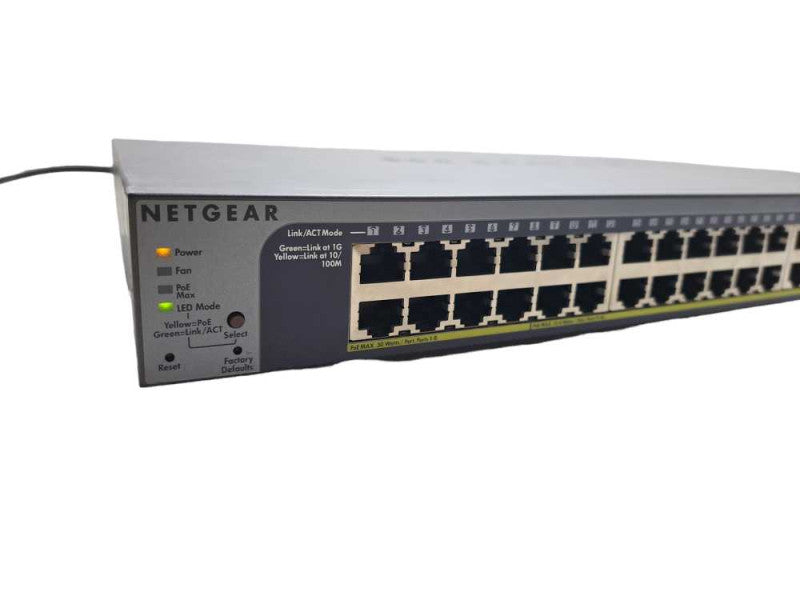 Netgear ProSafe GS752TP 48-Port Gigabit Ethernet Managed PoE Switch *READ* )