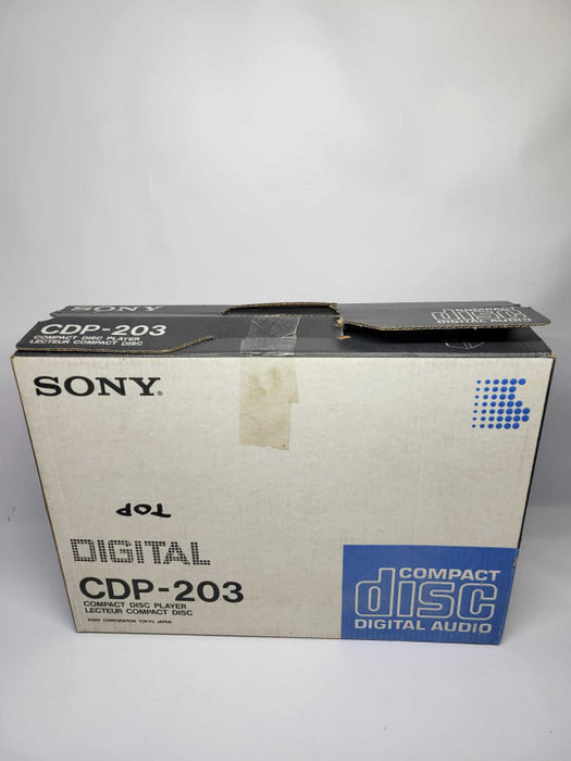 Sony CDP-203ES Digital CD Player with Remote and Original Box (AS-IS)