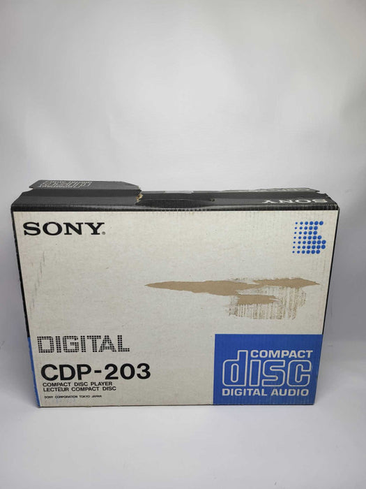 Sony CDP-203ES Digital CD Player with Remote and Original Box (AS-IS)
