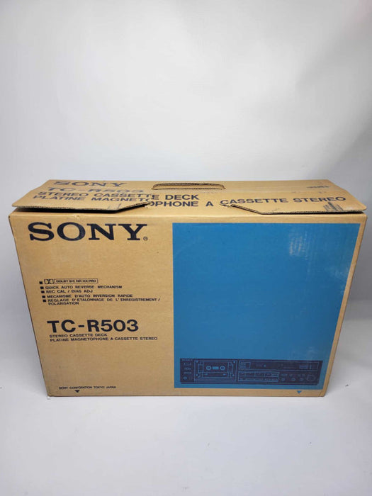 SONY TC-R503 STEREO CASSETTE DECK w Orignal BOX (AS-IS)