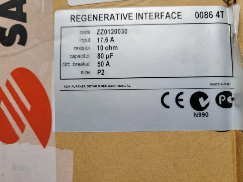 Open-Box Santerno regenerative interface 0086 4T ZZ0120030 Q_
