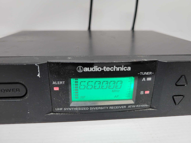 Audio-Technica ATW-R3100bD UHF Synthesized Diversity Receiver 665-680Mhz Q