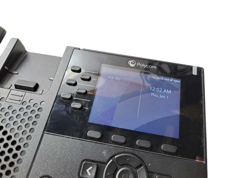 Polycom VVX 350 Gigabit IP Phone Base Only (2200-48830-025) Q)