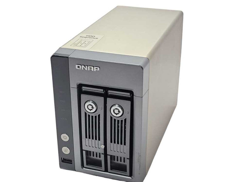 QNAP 2-BAY Network Attached storage TS-219P with 2x 4TB HDDs, READ _