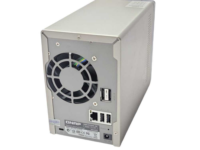 QNAP 2-BAY Network Attached storage TS-219P with 2x 4TB HDDs, READ _