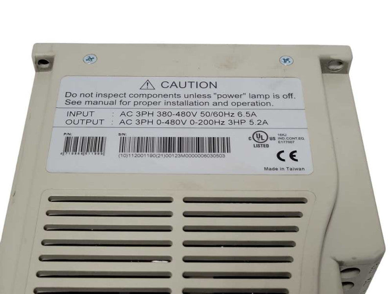 TECO M50 Fluxmaster 3PH 380-480V 50/60Hz Input, 3PH 0-480V 0-200Hz Output SEE _