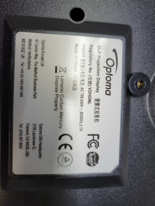 Optoma VDHDNL DLP Projection Display (AS-IS / PARTS)