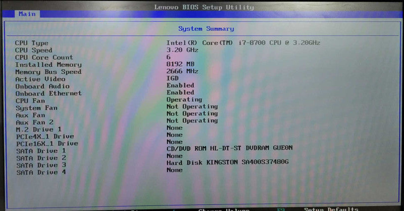Lenovo ThinkCentre M920s i7-8700 @ 3.20GHz 8GB DDR4 480GB SSD !