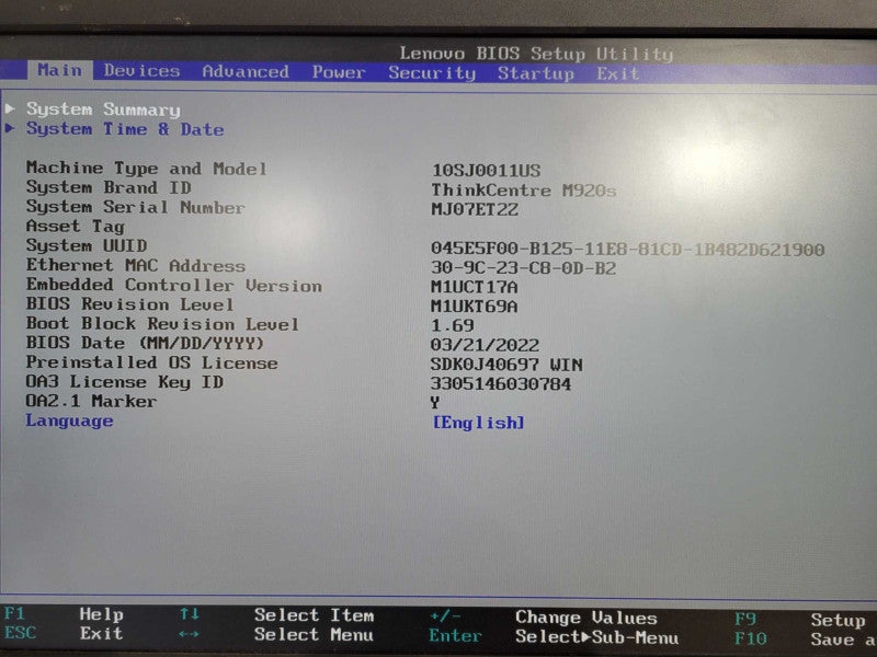 Lenovo ThinkCentre M920s i7-8700 @ 3.20GHz 8GB DDR4 480GB SSD !