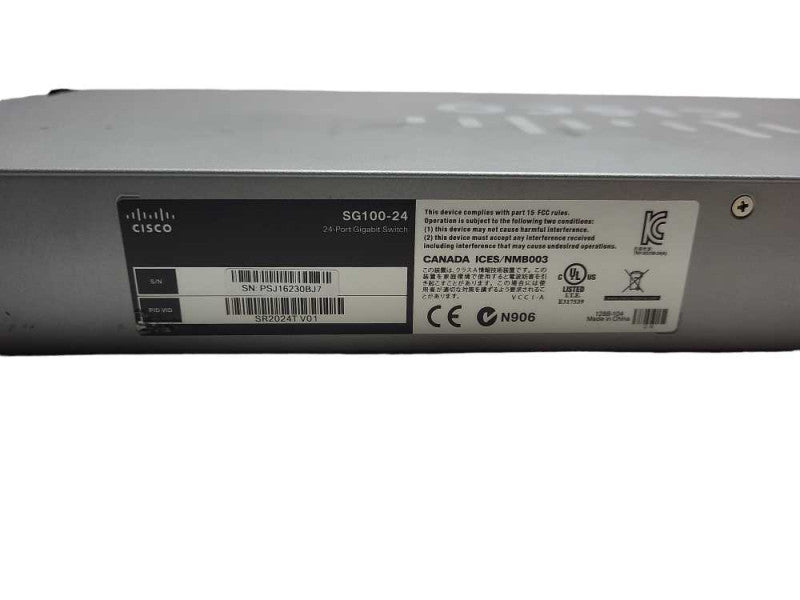 Cisco SG100-24 Port Gigabit Network Switch SR2024T V01 READ $