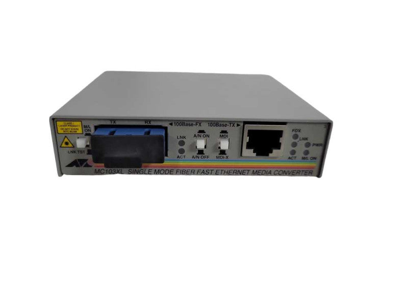 Allied Telesyn AT- MC103XL Fast Ethernet Media Converter 100baseTX To 100base !