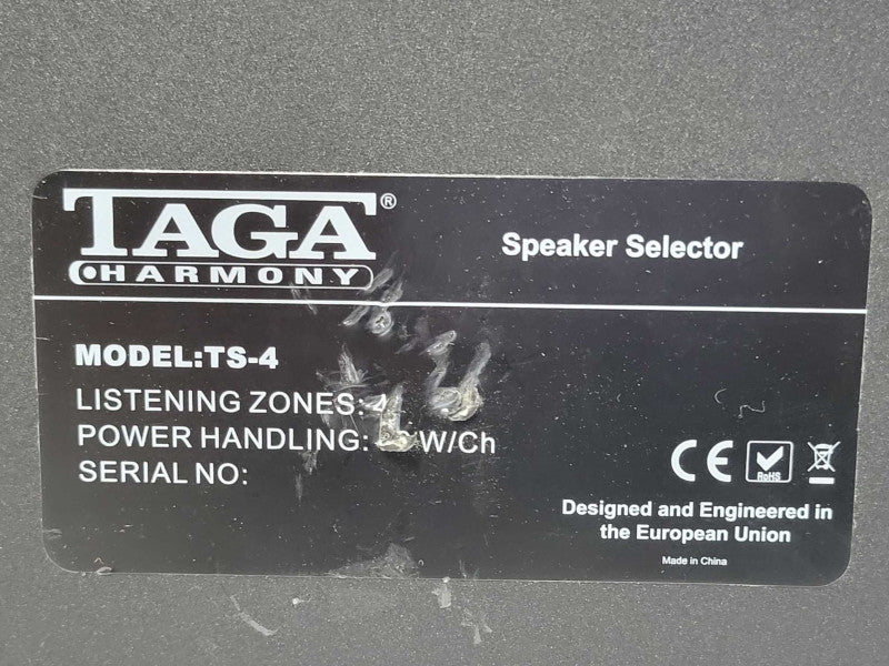 TAGA Harmony TS-4 Speaker Selector self Impedance Matching, READ _
