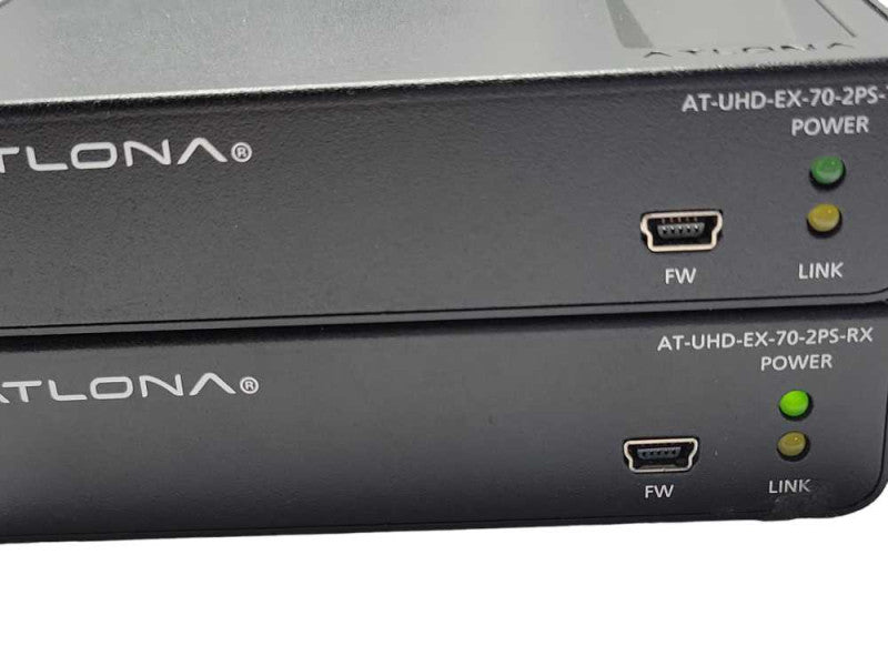 Atlona AT-UHD-EX-70-2PS-TX  Transmitter and AT-UHD-EX-70-2PS-RX Receiver _