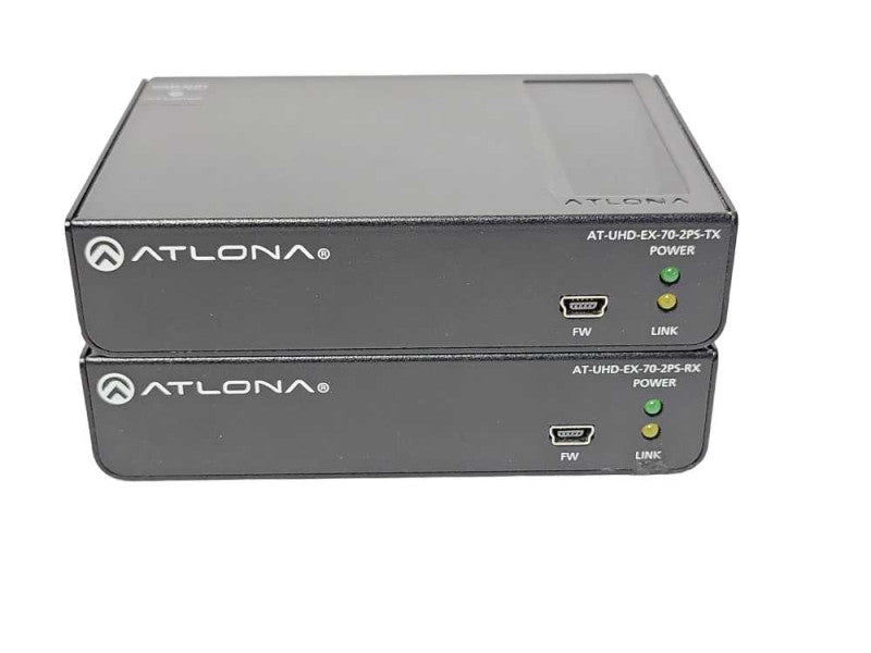 Atlona AT-UHD-EX-70-2PS-TX  Transmitter and AT-UHD-EX-70-2PS-RX Receiver _