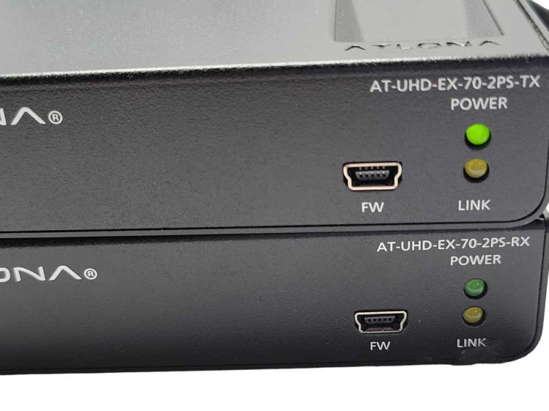 Atlona AT-UHD-EX-70-2PS-TX  Transmitter and AT-UHD-EX-70-2PS-RX Receiver _
