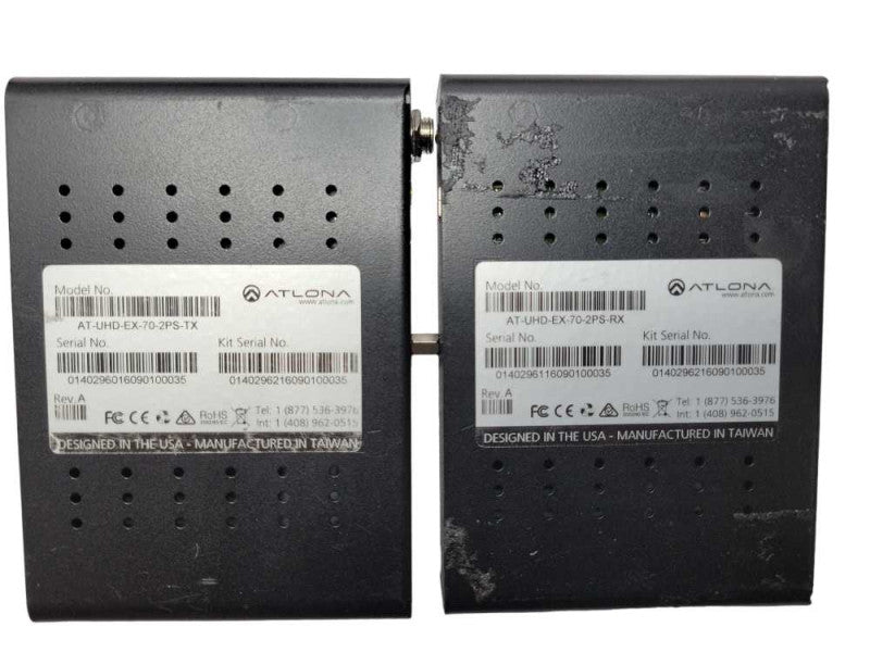 Atlona AT-UHD-EX-70-2PS-TX  Transmitter and AT-UHD-EX-70-2PS-RX Receiver _