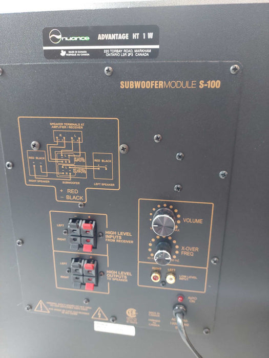 Nuance Subwoofer Advantage HT 1 W Module S-100