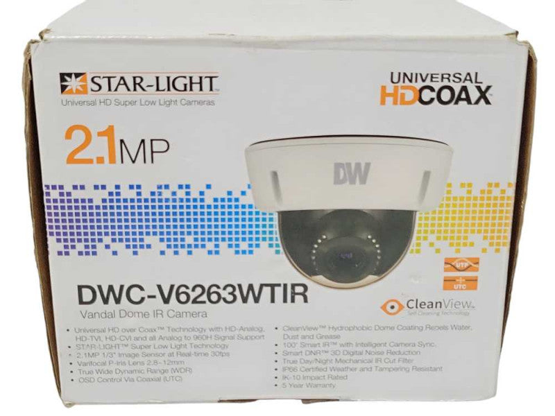 Open-Box Digital Watchdog DWC-V6263WTIR vandal dome IR camera _