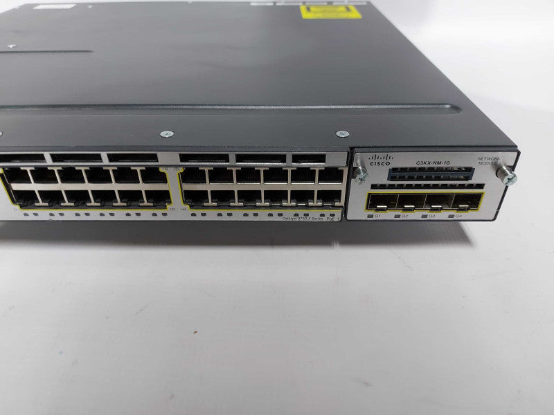 Cisco Catalyst WS-C3750X-24P-S V01 24-Port Gigabit Ethernet Switch  #