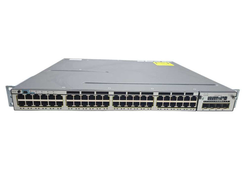 Cisco WS-C3750X-48P-S 48 Port Gigabit PoE+ Switch 2x C3KX-PWR-715WAC + 1G SFP )