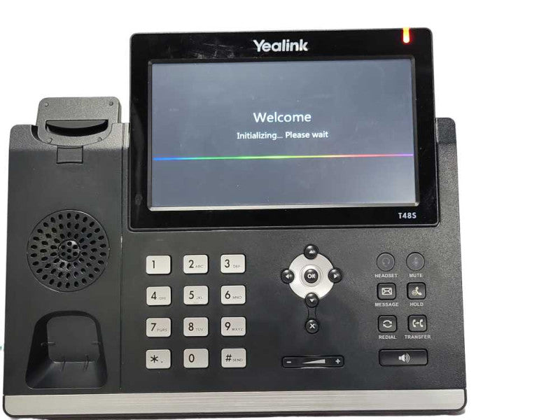 Yealink Ultra-elegant Gigabit IP Phone SIP-T48S w/ Hand set, Factory reset Q_