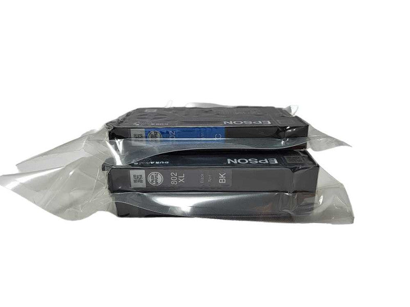 EPSON 802 BLACK & CYAN Ink - T802120 T802220 Sealed Bags Brand New $