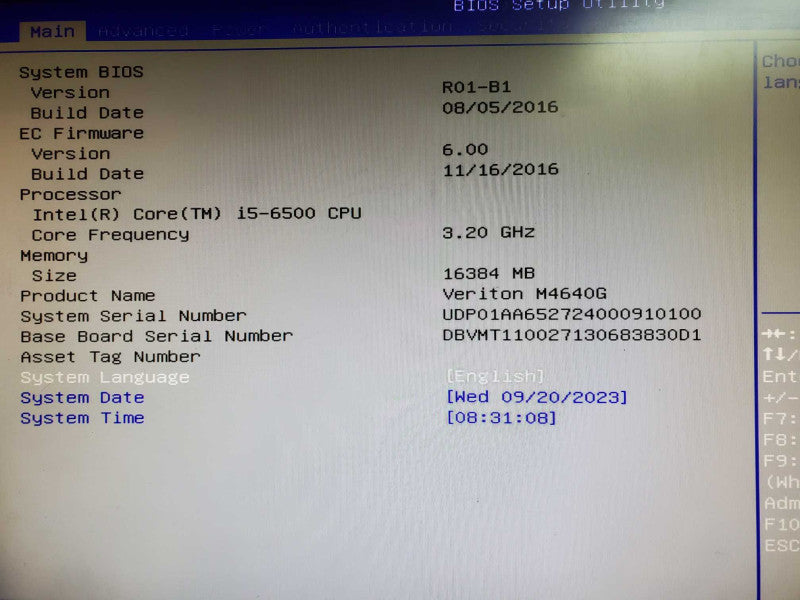 Acer Veriton M4640G i5-6500 16GB DDR4 GT710 1GB 300W PSU NO HDD @
