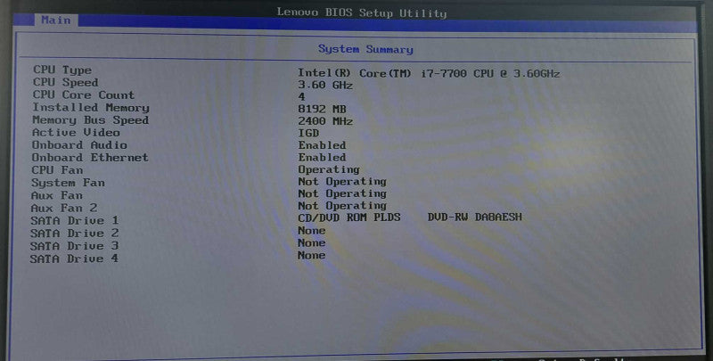 Lenovo ThinkCentre M910s i7-7700 @ 3.60 GHz 8GB DDR4 Ram + WiFi | No HDD/OS )